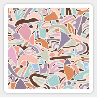 Contemporary Shapes N.02 / Vintage Abstraction Sticker